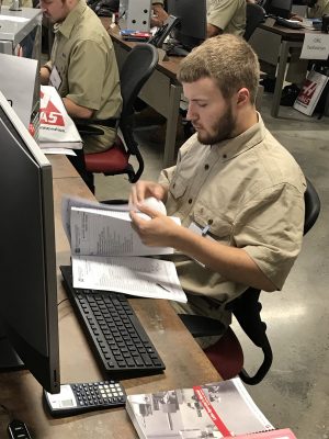 Chris Cooper competes in SkillsUSA competition.