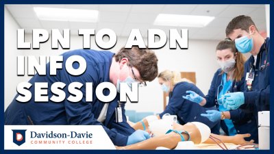 Text reads "LPN to ADN Info Session"