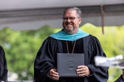 President Darrin Hartness in Graduation Regalia