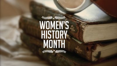 Text reads: "Women's History Month"