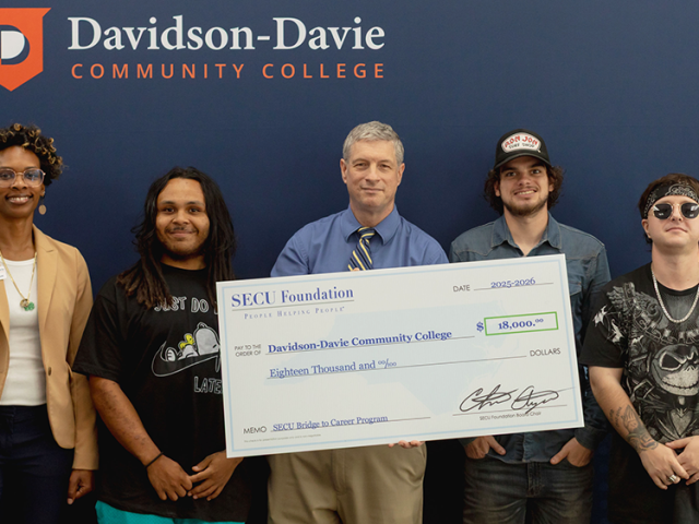 SECU Foundation awards scholarships to Davidson-Davie students as part of Bridge to Career Program